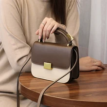 WOONAM, женская модная дизайнерская сумка, топ, спрятать, натуральная телячья кожа, топ, ручка, коробка, лоскут, сумка через плечо, WB944