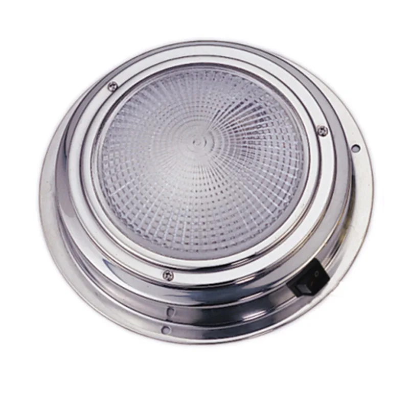 

Stainless Steel LED Dome Light Car Interior Ceiling Lamp for 12V Marine Boat Yacht Caraven Motorhome 4inch/5inch