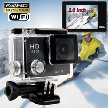 Gopro Hero 4 Style Ultrathin Wifi Action Camera 1080P full HD Car Camera DVR 30M Waterproof 2.0Inch TFT Helmet Camera Sport DV