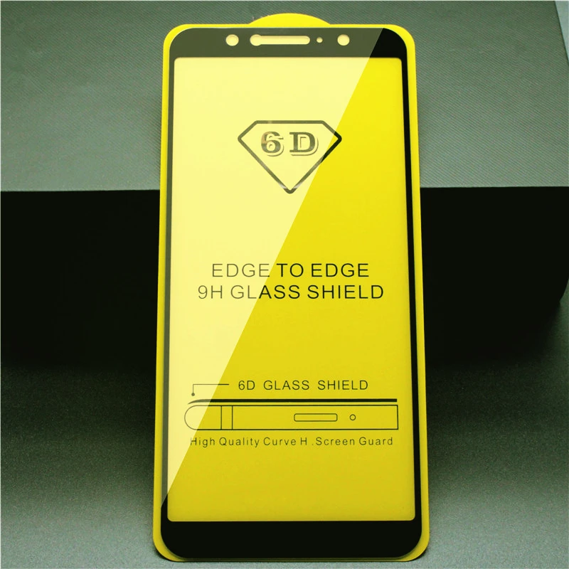 

For Xiaomi Pocophone F1 Glass Xiaomi Mi Play Glass Pocophone F1 Mi Play Screen Protector 0.26mm HD Glass Film 6D Full Coverage