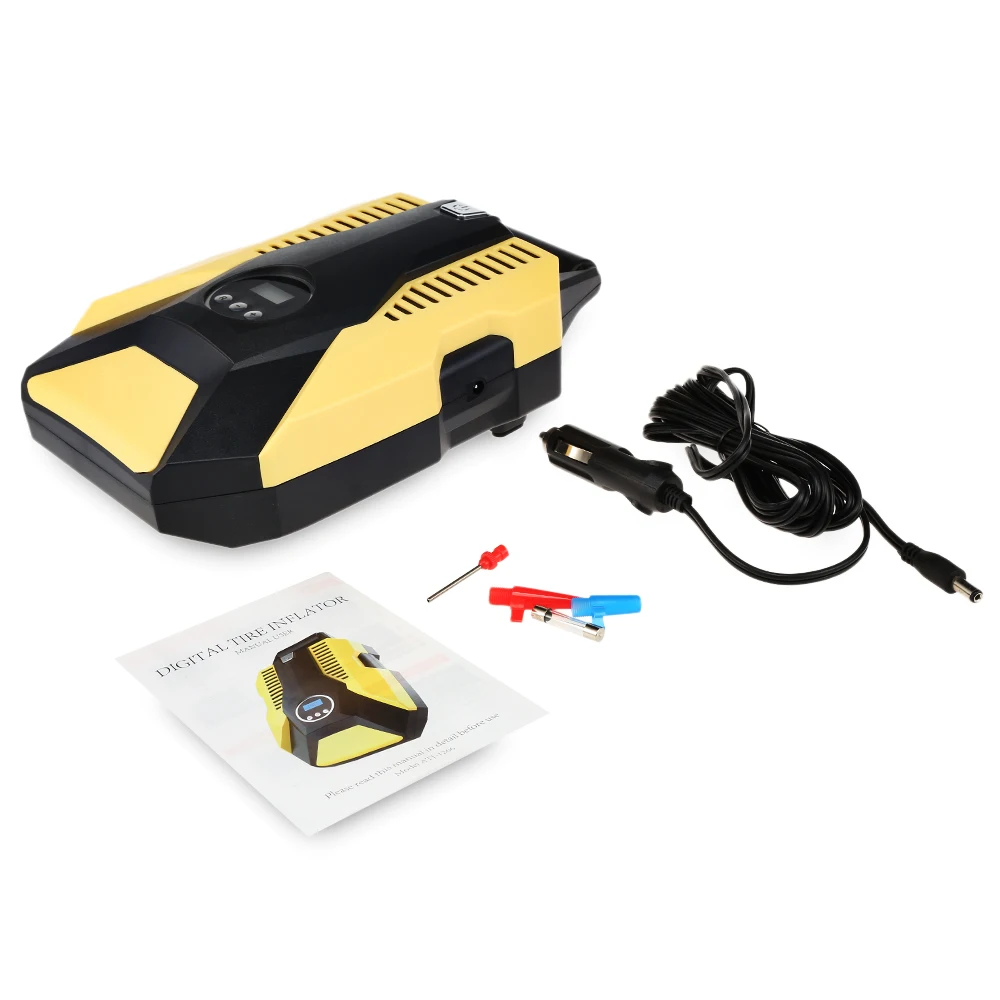 

Digital Tire Inflator DC 12 Volt Car Portable Air Compressor Double Cylinder Auto Tire Inflator Pump for Car Car Motorcycle