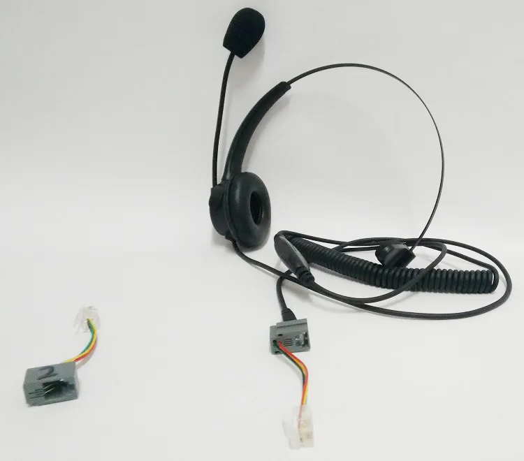 Call Center Headset Telephone Corded Wired Mic Office Head Phone RJ11 Headset fits for all telephones