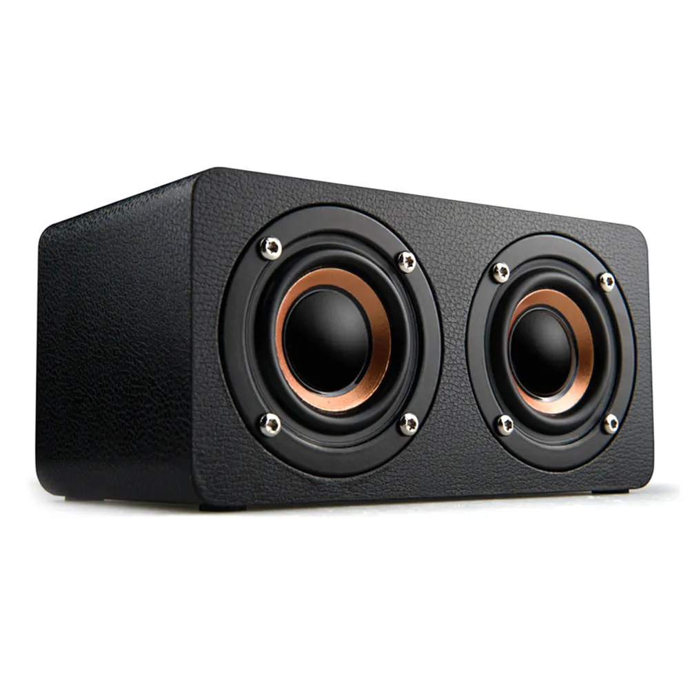 

M5 Portable Wireless Dual Wooden Sound Box Bass FM Radio Outdoor Stereo Speaker Bluetooth