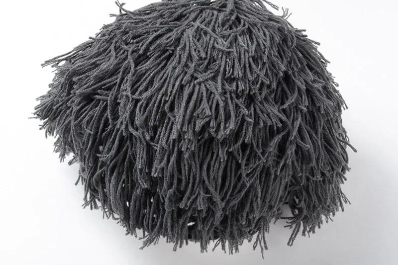 Fashion Men Handmade Knitted Wig Bearded Funny Hat Winter Beard Beanies Face Tassel  Warm Cap Outdoor Creative Ski Caps CP0317 (10)