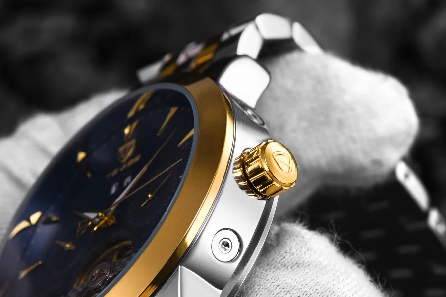 TEVISE Mechanical Watches Complete Calendar Auto Date Luminous 24 Jewel Tourbillon Automatic Watch Men Luxury Clock Men 2017  (8)