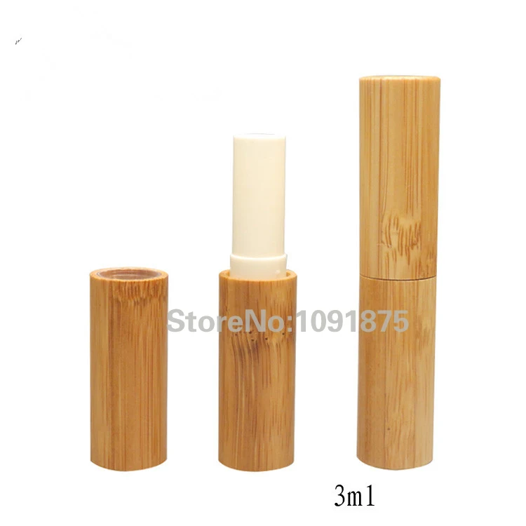 

Free shipping 3ml bamboo lip balm tubes, empty 3ml bamboo lipstick tubes, cosmetic package bottle container