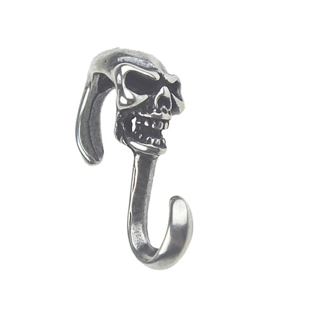 Skull S Hook Clasp -DIY Necklace Bracelet Connector Findings Leather Craft