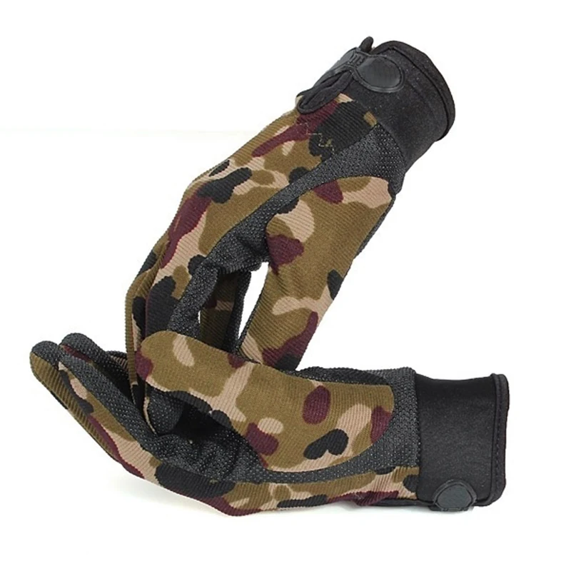 Men Outdoor Sports Mittens Camouflage Airsoft Shooting Hunting Full Finger Gloves