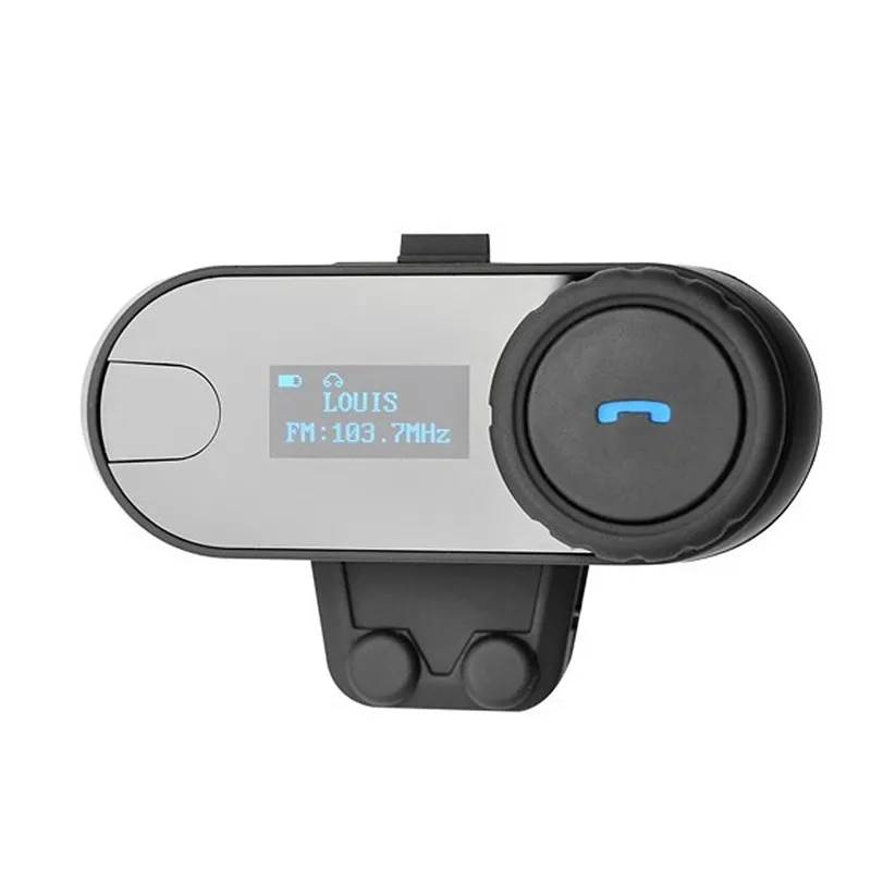 

Motorcycle Helmet Bluetooth Headset 1Pcs 800m Portable Waterproof Dustproof Intercom Interphone LED Display For Phone#288691