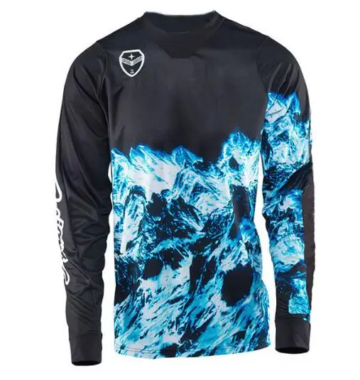 

Blue Men Motorcycle Mountain Bike Motocross Jersey MX DH MTB Shirt cross country Dirt bike ATV Racing jerseys Free shipping