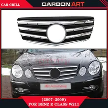 Design de Estilo E63 substituição ABS Frente malha grill para Mercedes 2007 2008 2009 CLASSE E W211