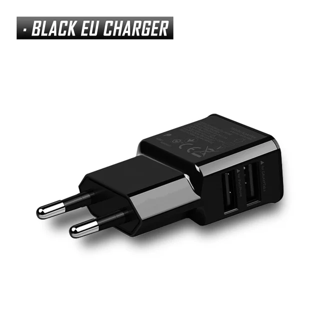 USB кабель Micro usb type-C, пружинный спиральный кабель 2 в 1, мульти USB кабель для зарядного устройства, кабель для huawei, samsung, Xiaomi, Oneplus, htc - Тип штекера: Black EU Charger