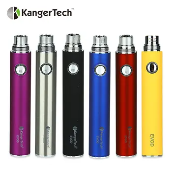 

Clearence Original Kangertech EVOD Manual Battery Built-in 650mAh Battery EGo Thread for EGo Series Atomizer Ecig Vape Battery