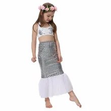 Принцессы Русалочки Блёстки Купальники для малышек для Обувь для девочек Западной мультфильм Пляжная мода Топы корректирующие и Шорты для женщин Плавание Костюмы