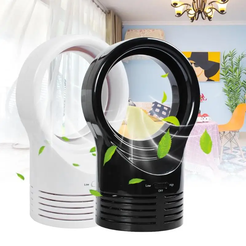 Мини/портативный/ручной круглый беспузырьковый маленький настольный вентилятор воздушный насос для вентилятора системы охлаждения охладитель воздуха очиститель воздуха для спальни офиса