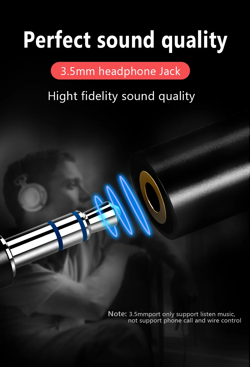 !ACCEZZ 2 IN 1 Lighting Charging Listening Adapter For iphone X 8 7 Plus XS MAX XR Audio 3.5mm Jack Connerter AUX Splitter Cable (4)
