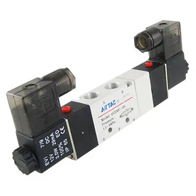 1 шт. DC 12 В/24 В переменного тока 24 В/36 В/110 В/220 В/380 1/4 &quotBSP 4V230C 08 3 позиционный 5 ходовой
