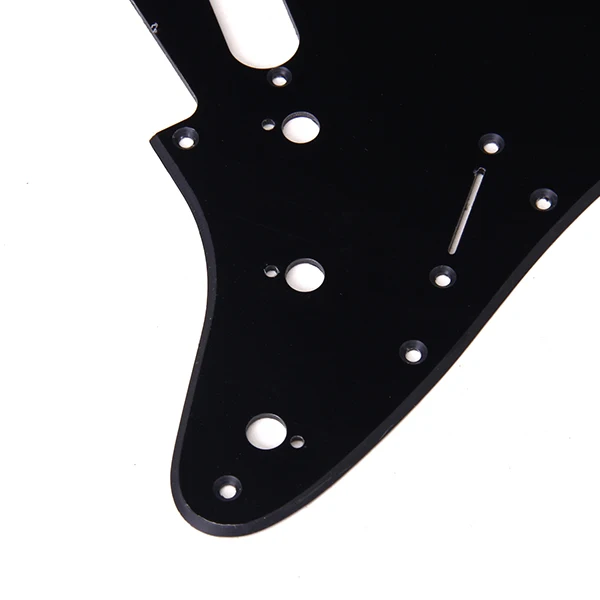 Pickguard 11 отверстий винтовые отверстия 3 одной катушки 1 слой черный для Fender Strat гитары