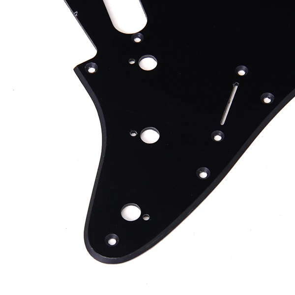 Pickguard 11 Hole Screw Holes 3 Single-coil 1 Ply Black For Fender Strat Guitar