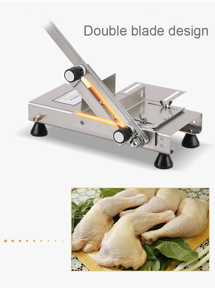 Manual Cutting Slice of herbs fresh meat boned chicken Cutter Multifunctional frozen slicer Stain Steel Meat Slicer machine | Бытовая