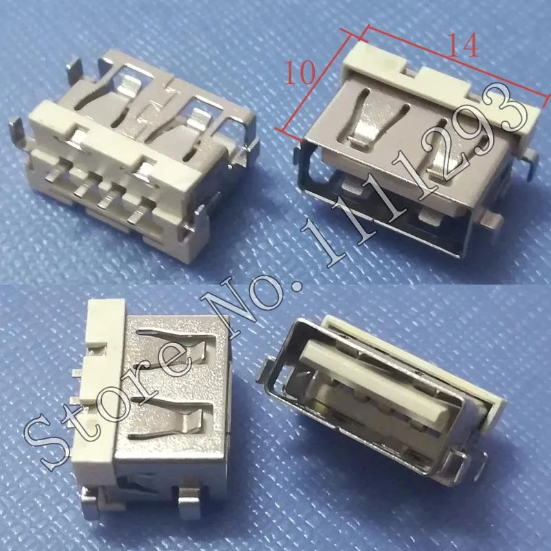 

20pcs/lot 2.0 USB Jack Socket Connector for Xiao Mi Mobile Power Pack etc USB2.0 Port