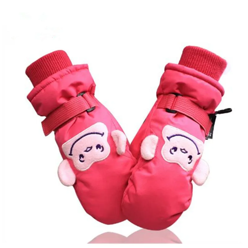 

4-12 years old children boys and girls sports winter ski gloves waterproof windproof wear cold thick warm breathable warm gloves