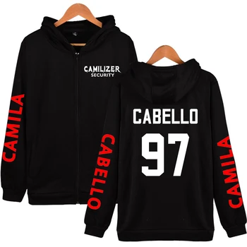 

Women Clothes 2019 Street Camila Cabello Hoodie Harajuku Fashion Zipper Sweatshirt Tracksuit Loose Zipper Hoodie Sweatshirts