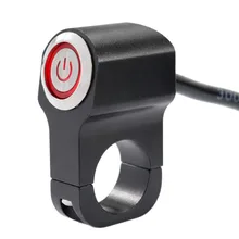 1 шт. 22 мм руль 12 в 10 А Мотоцикл с ЧПУ Алюминиевый сплав кнопочный переключатель головной светильник переключатель с 3 цветами индикатор светильник