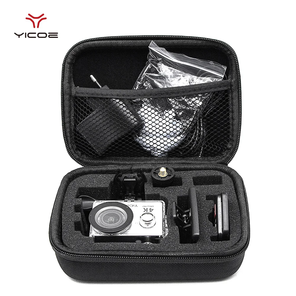Koop L M S Maat EVA Opbergtas Case Box voor go pro Hero 7 GoPro 6 5 3 + 4 sessie SJCAM SJ4000 Xiomi yi 4 k Sport Camera Accessoires