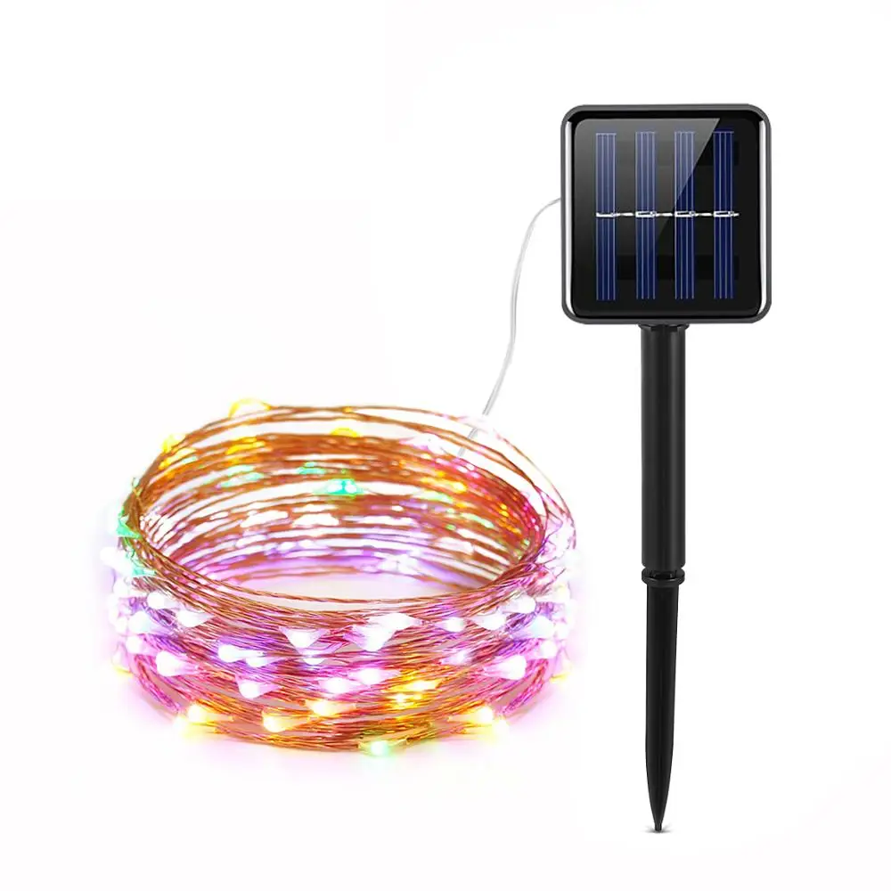 

Waterproof Holiday light string Solar USB Copper Wire Fairy Garland Wedding party Christmas Tree Decor Lamp 5M 10M 20M tape