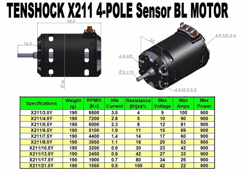 Motor-Tenshock-X211-7