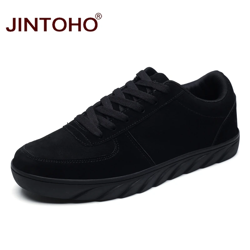 JINTOHO/Новинка 2018 года модная повседневная черная Мужская обувь дизайнерская
