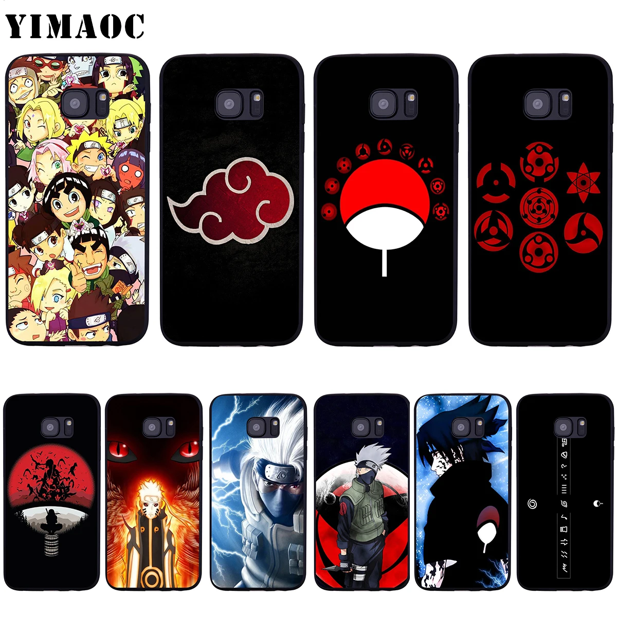 YIMAOC Naruto Kakashi Sasuke Мягкий силиконовый чехол для Samsung Galaxy S6 S7 Edge S8 S9 Plus A3 A5 A6 Note 8