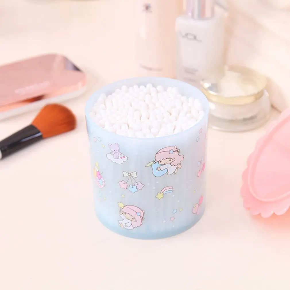 

Creative Storage Box Cartoon Toothpick Box Portable Cotton Swab Box Multifunctional Dustproof Home Organizer