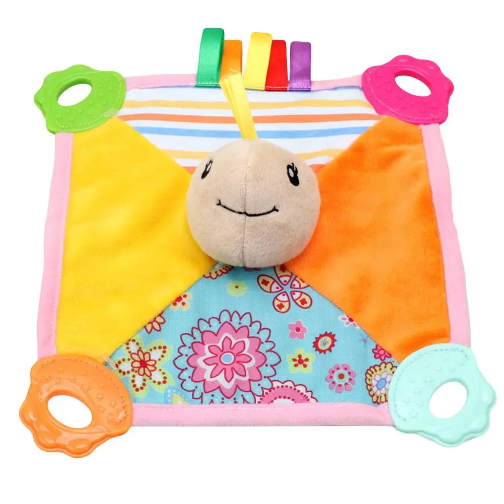 Детское нежное полотенце с рисунком животных из мультфильма для От 0 до 1 года, устойчивая к укусам, вокальная утешительная кукла, безопасная ткань, детские игрушки - Цвет: C