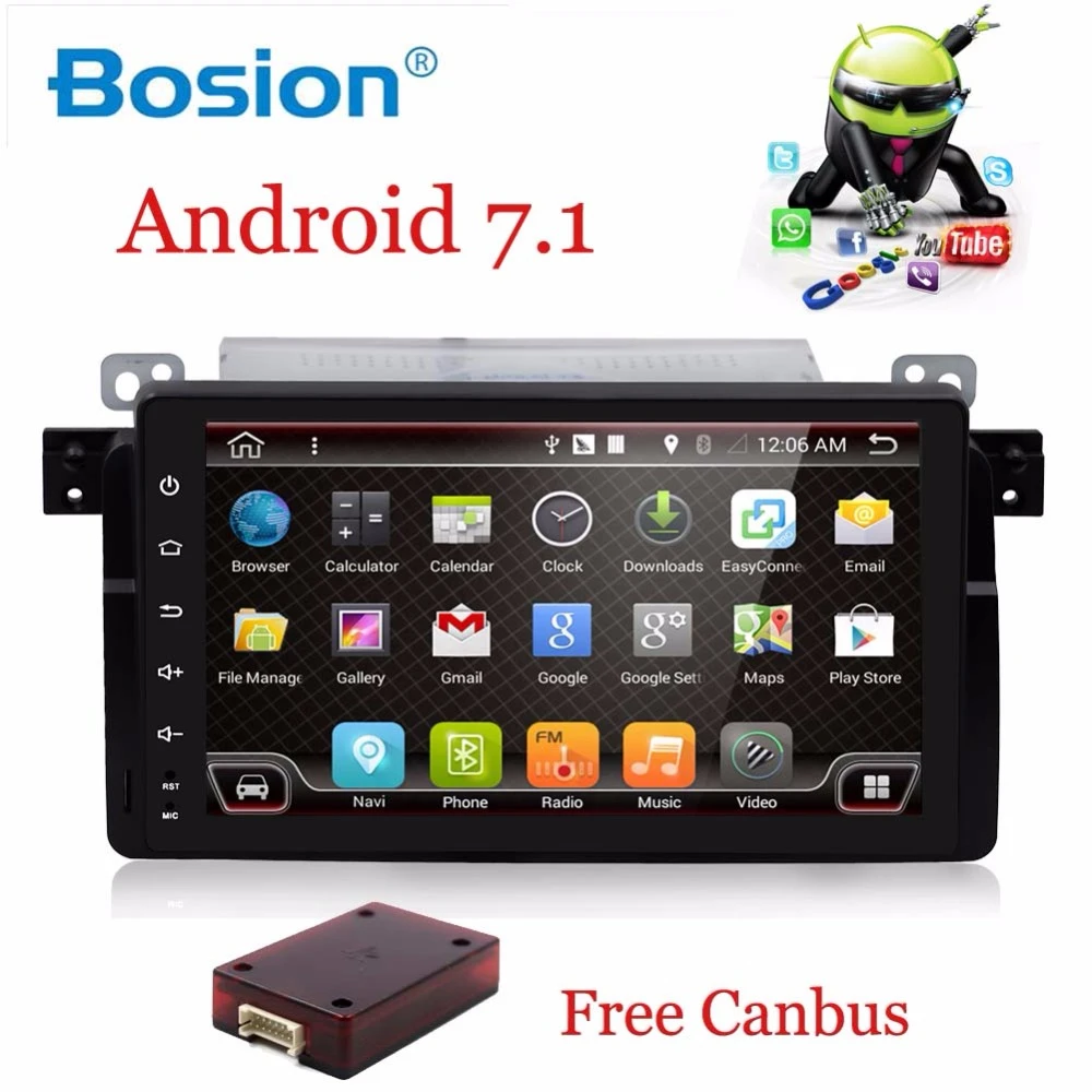 

Android 7.1 9 inch 2G RAM 16G/32G ROM GPS Navi 7" Car Audio Stereo for BMW E46 318 320 M3 3series with BT/RDS/Radio/3G/4G/WIFI