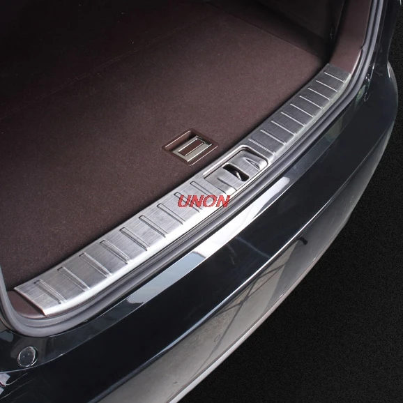 Нержавеющая сталь внутренняя и внешняя Задняя Крышка багажника Защита бампера