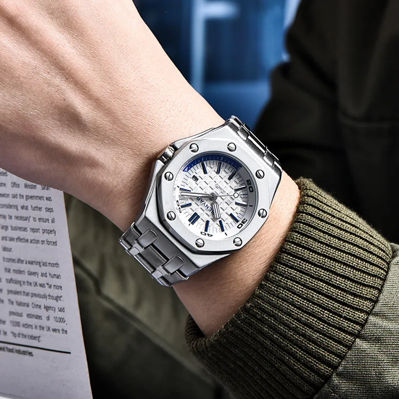 

BENYAR Men's Watch Waterproof Military Men Watch Stainless Steel Sport Watch Men Relogio Masculino Clock Reloj Hombre 2019 Saati
