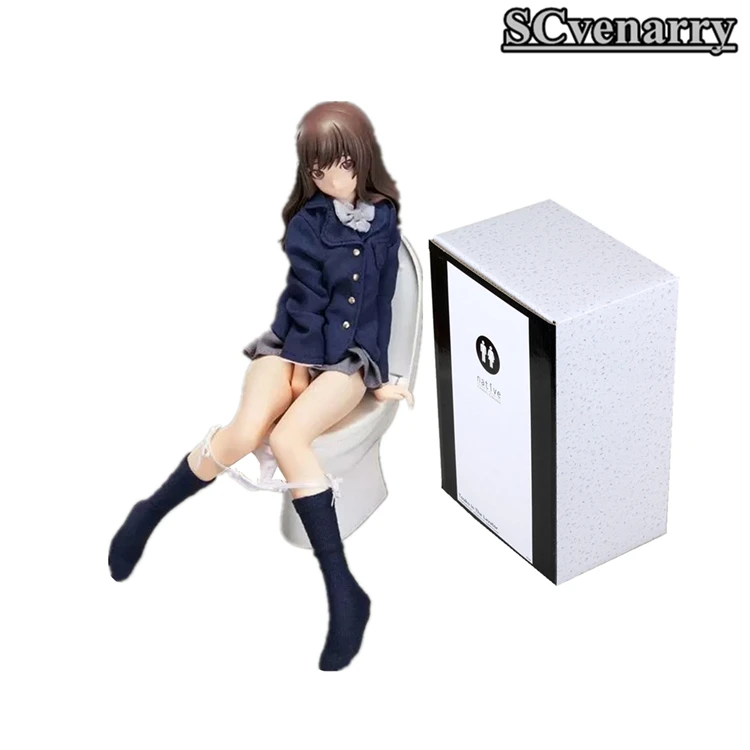 

18CM Tony Native Sexy School Girl Action Figure Model in Washroom Toy Model Collection
