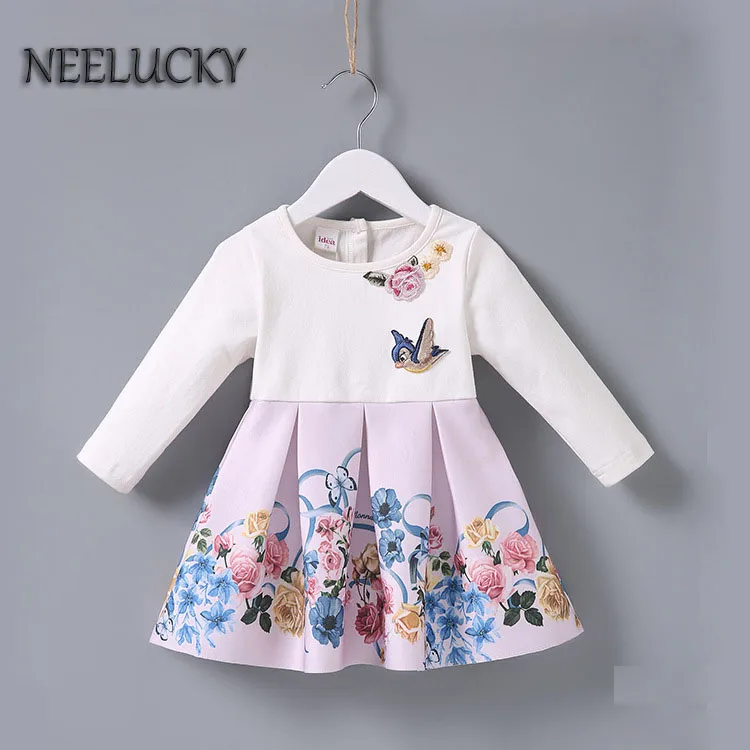 

2018 Spring New Sweet Floral Child Spring Style Princess Dress
