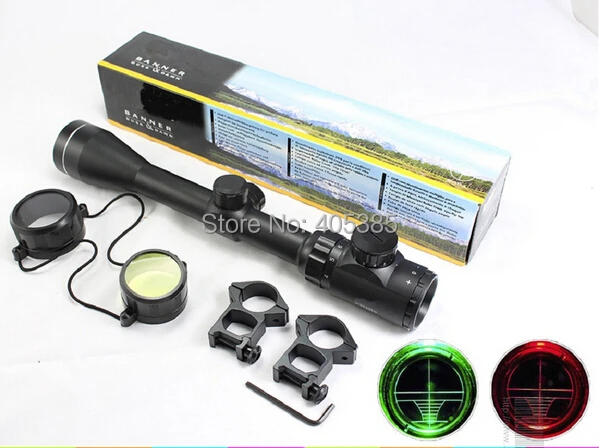 

Free shipping Ak Airsoft 3-9X40EG tactical Night Vision hunting Optic sight sniper Deer Riflescope SNIPER Red Green Dot Scope