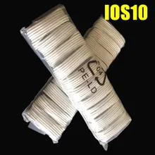 Лучшее качество 200 шт/Партия 1 м 8pin белая Фольга и ткань usb синхронизации данных зарядное устройство для iphone 5 6 7 для ios11