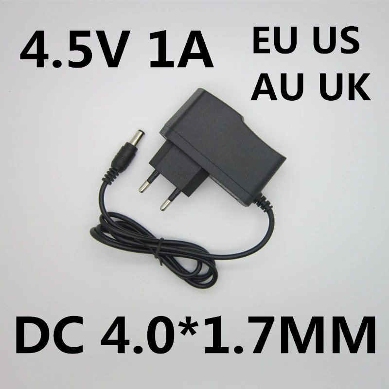 

1PCS.High quality AC 110v-240v 4.5V 1A power adapter,4.5 V1A LED 4.5V1A power light, DC 4.0*1.7 MM
