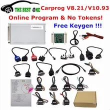 Бесп онлайн Carprog FW V8.21 V10.93 полный набор инструментов для ремонта автомобиля Prog автомобиля 8,21/10,93/10,05 подушка безопасности/радио/приборной панели/программатор системного блока управления