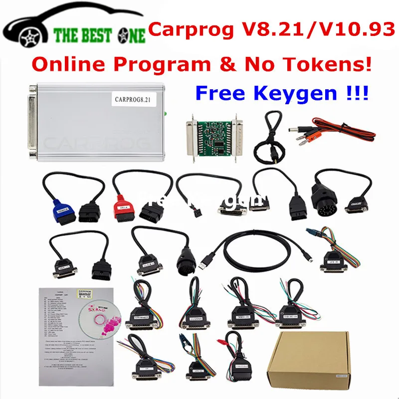 Бесплатный онлайн программатор Carprog FW V8.21 V10.93 полный набор инструментов для