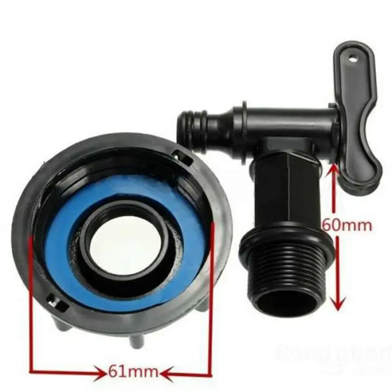 Домашний водопроводный адаптер для сада Замена Бака черный 60 мм часть Аксессуар цилиндр замка зажигания 15 мм соединительный шланг