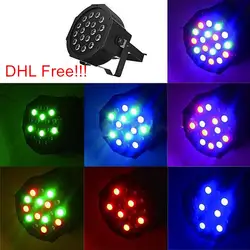 (20 шт./лот) led par dmx dj light 18*3 Вт rgb led wash 54 Вт номинальной свет этапа DHL/ fedEx Бесплатная доставка