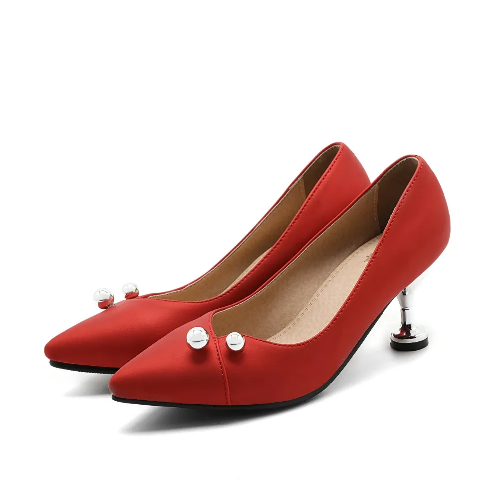 

Big Size Sale 31-47 Apricot New Fashion Sexy Pointed Toe Women Pumps Platform Pumps High Heels Ladies Wedding Party Shoes 509