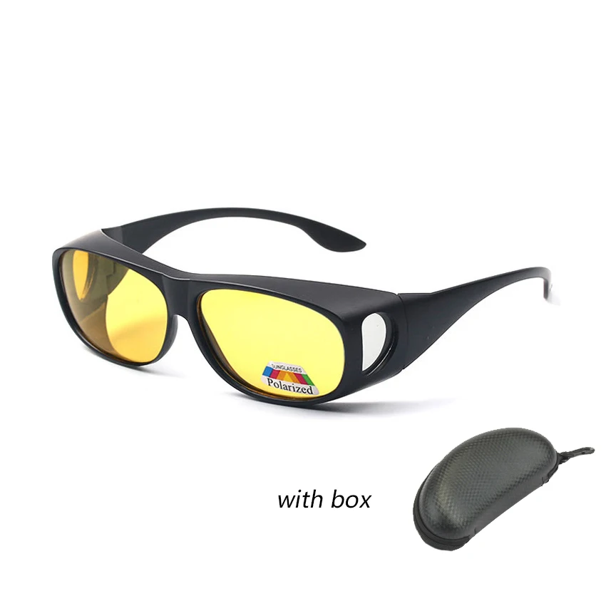 Солнцезащитные очки с поляризационными линзами для мужчин и женщин, солнцезащитные очки для рыбалки, негабаритная оправа, покрытие для близорукости, очки ночного видения, поляризованные очки