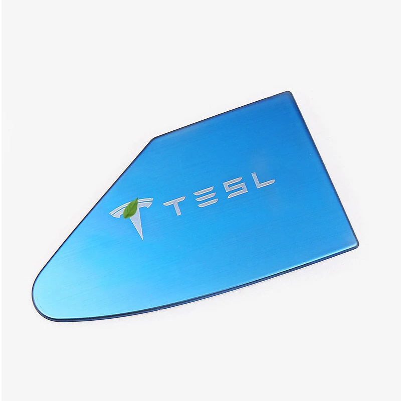 Модификация порта зарядки декоративные блёстки из нержавеющей стали патч модификация для Tesla модель 3 S X - Название цвета: Blue